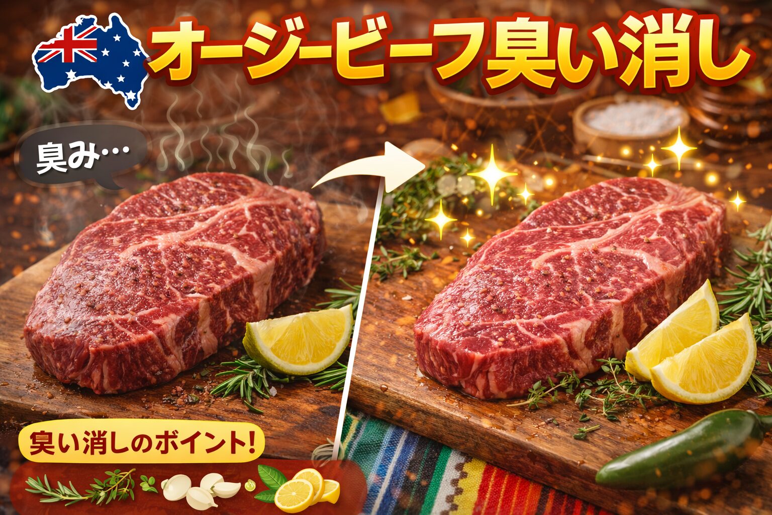 オージービーフ臭い消し