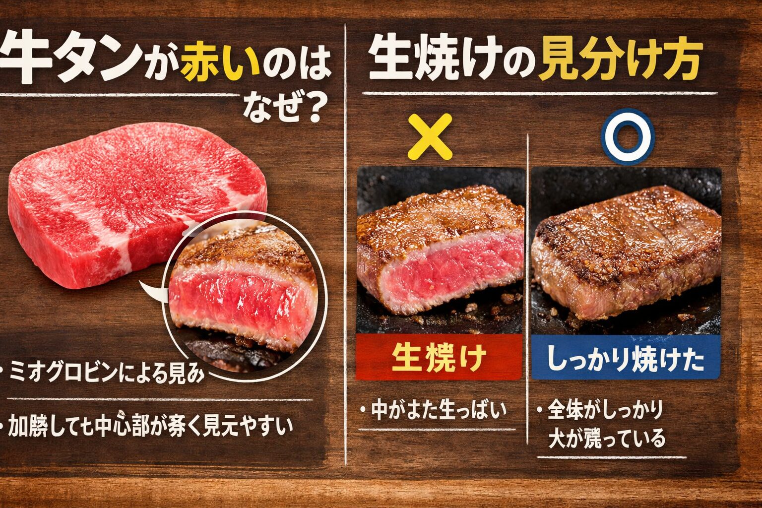 牛タン赤生焼け