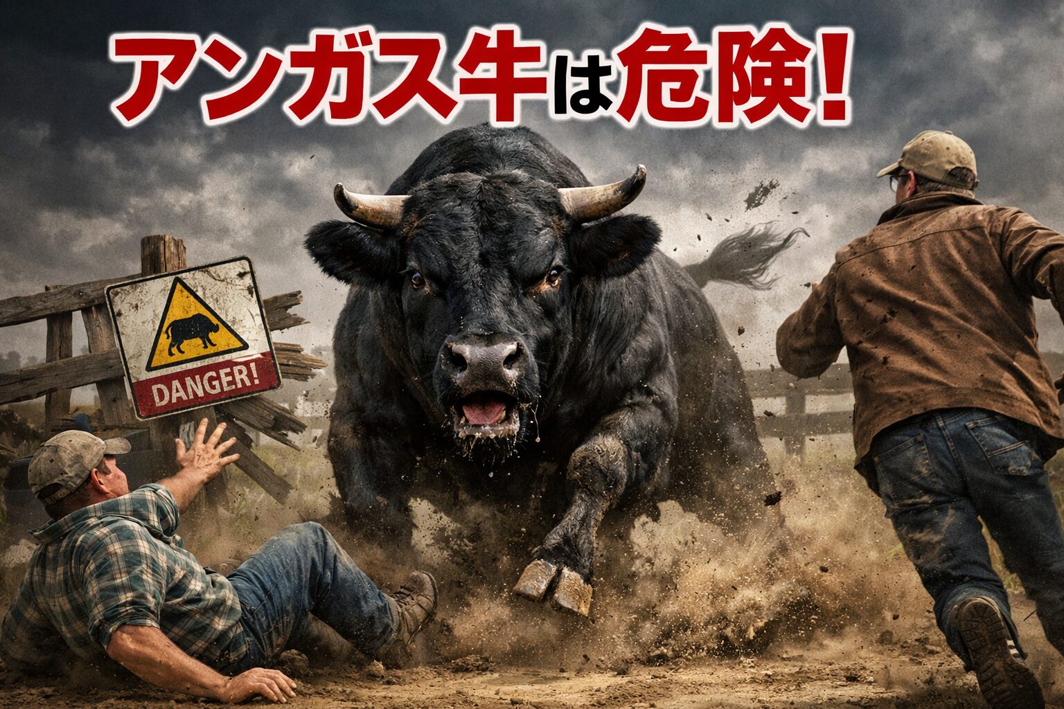 アンガス牛が危険