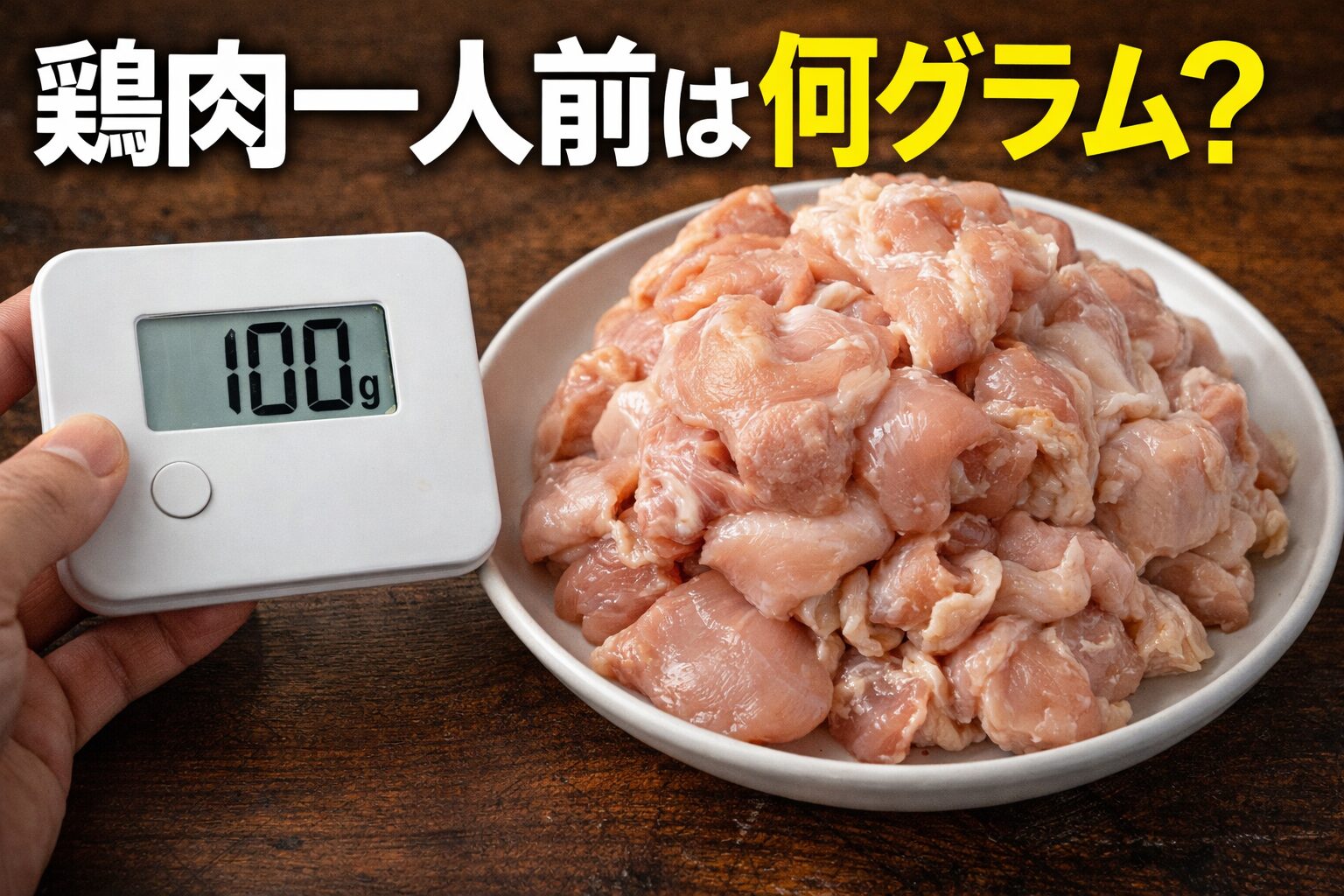 鶏肉一人前は何グラム