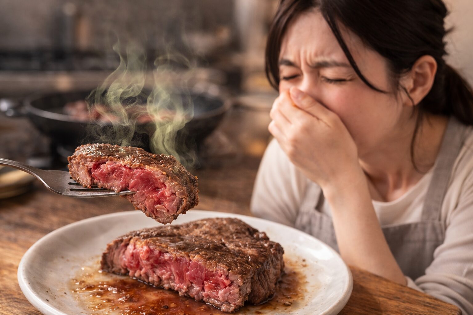 牛肉 生焼け 食べてしまったら 対処