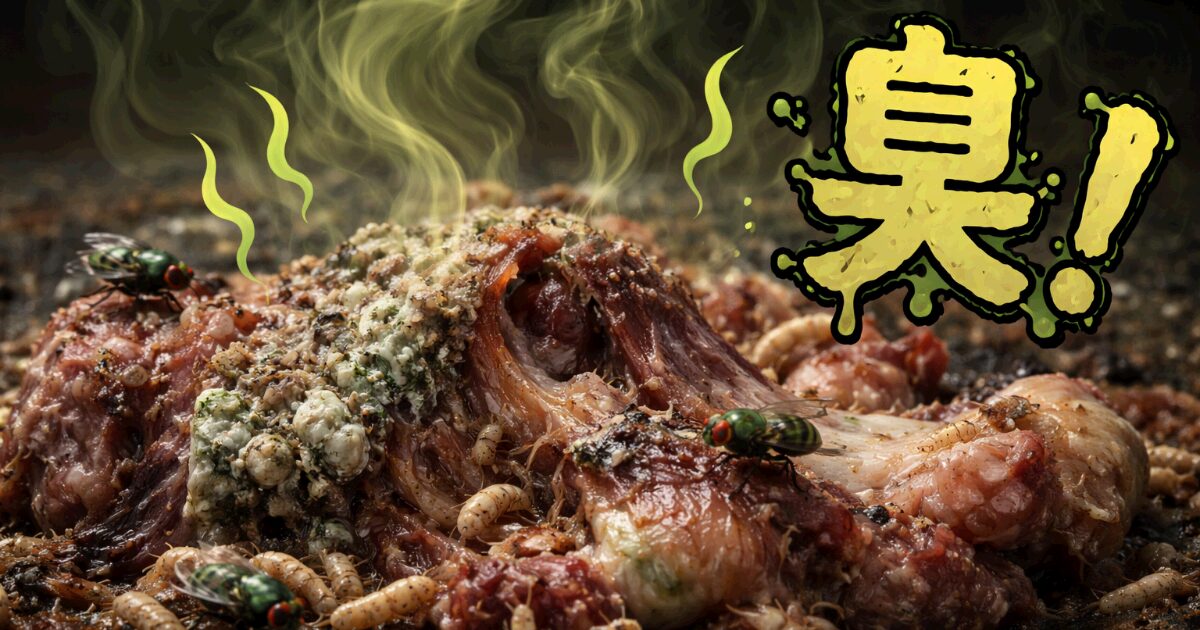 腐った肉の匂い