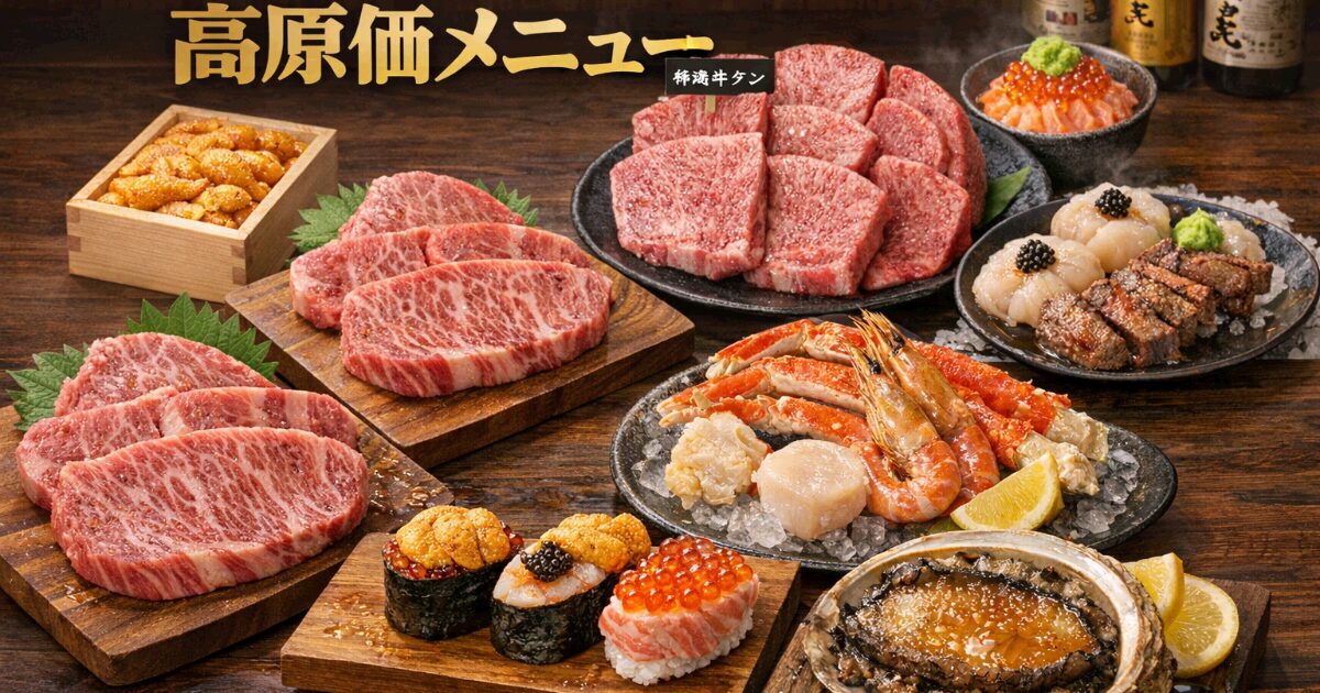 焼肉きんぐ原価一覧