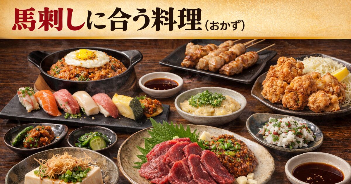 馬刺しに合う料理（おかず）