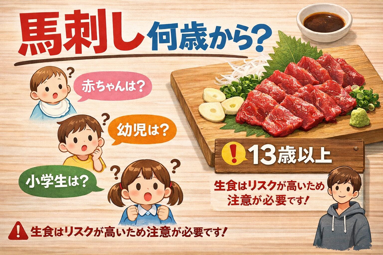 馬刺し何歳から