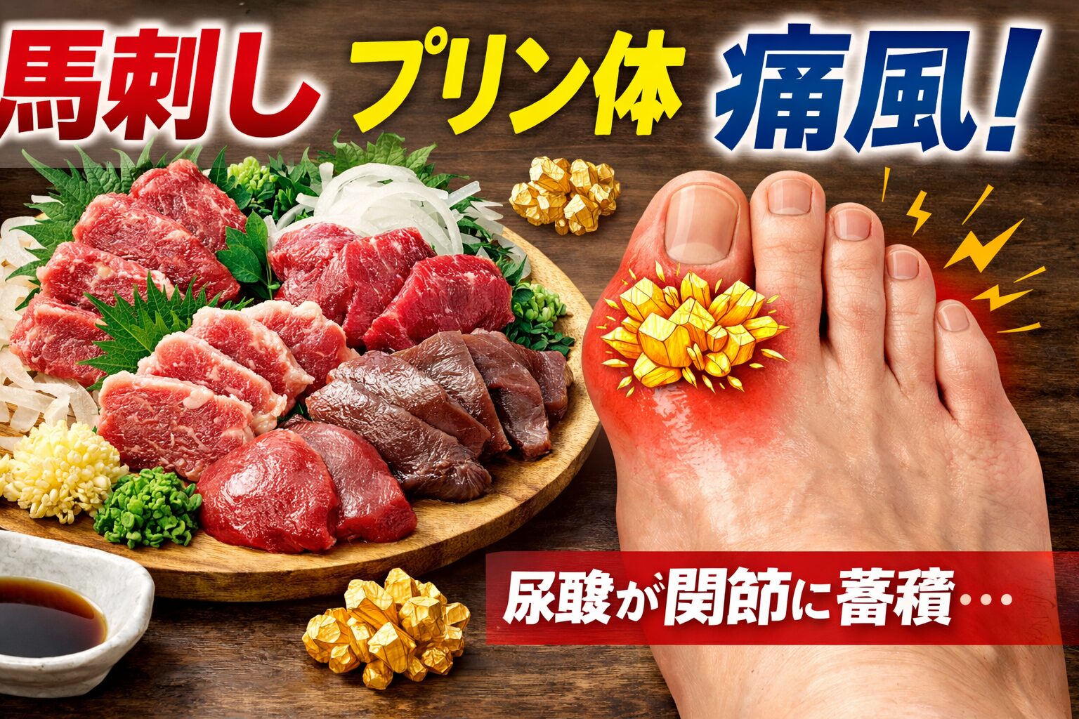 馬刺し痛風プリン体