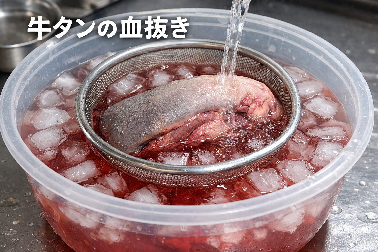 牛タンの血抜き