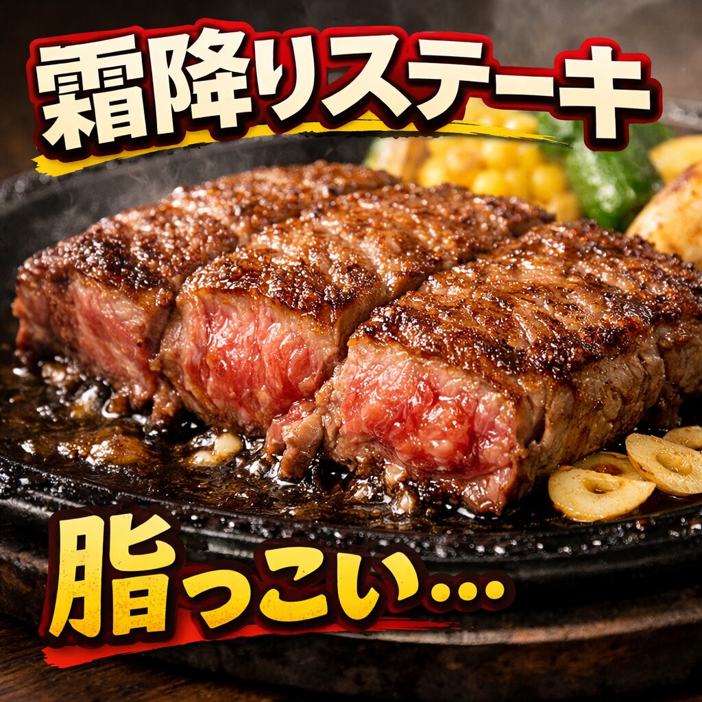 霜降りステーキ 脂っこい